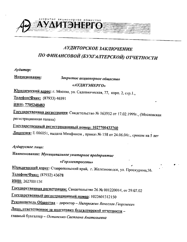 Что делает статистика с нехорошим аудиторским заключением сопровождали