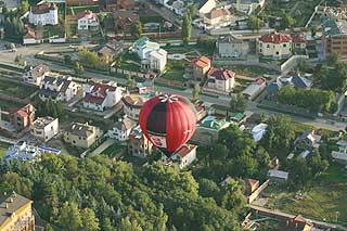 Старт воздушных шаров в окрестностях Кисловодска