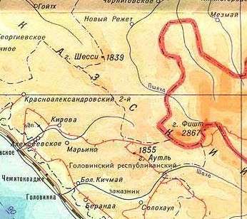 Карты Черноморского побережья