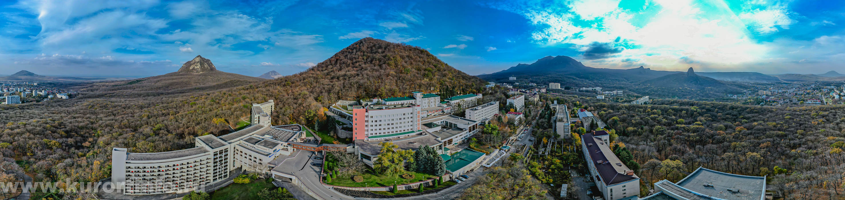 Фото панорама Железноводска от санатория Горный воздух